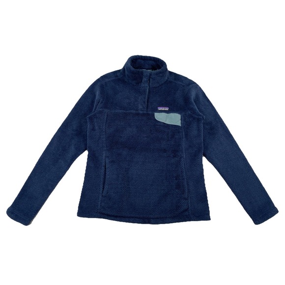 Patagonia Sweaters - Patagonia Re-Tool Snap-T Pullover Navy Blue Women's Medium